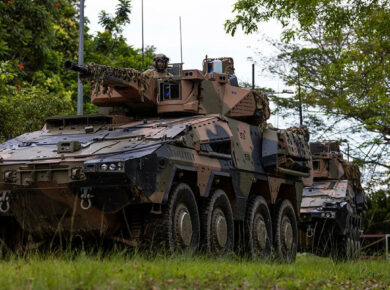 Die Bundeswehr erhält die Boxer-Variante "Combat Reconnaissance Vehicle - RECON II" als neuen "Schweren Waffenträger Infanterie“.
©Australian Government Defense/LSIS Nadav Harel