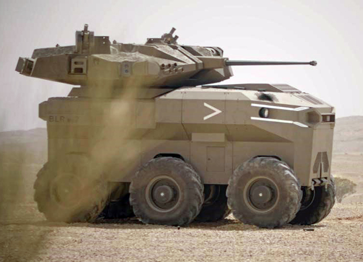 ROBUST Israeli MOD Elbit Medium Robotic Combat Vehicle Credit IMOD