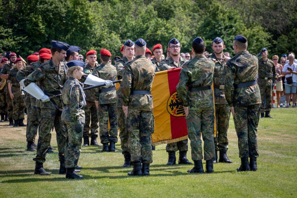 Gelöbnisveranstaltung am Tag der Bundeswehr 2023 in Bruchsal.