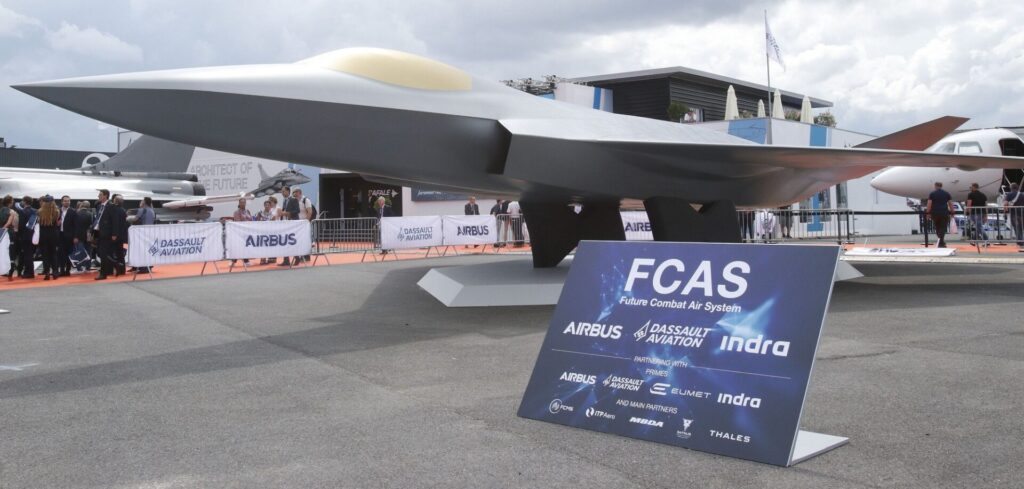 FCAS, hier ein Mock-up bei der Airshow Le Bourget 2023.