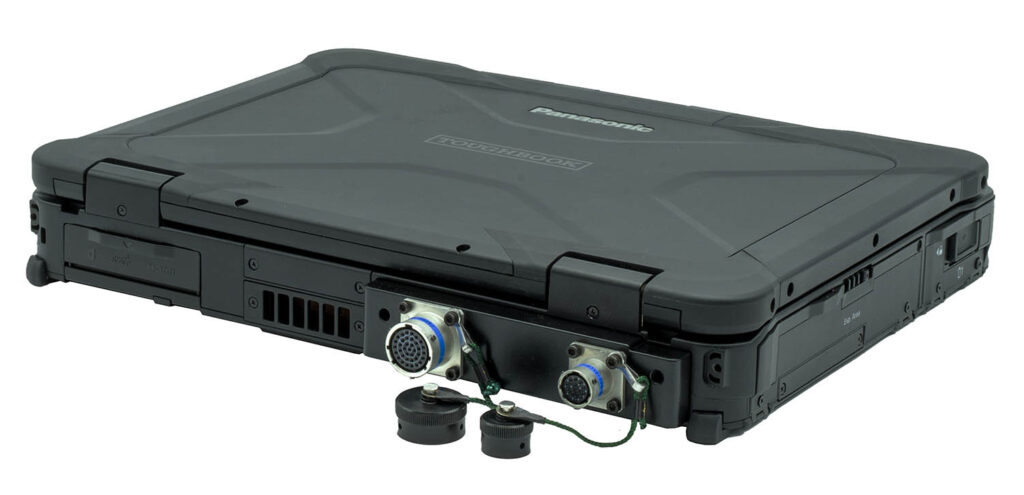 : roda computer stattet das FZ-40 Tactical entsprechend den Spezifikationen des Nutzers mit militärischen Anschlüssen aus.Foto ©roda computer