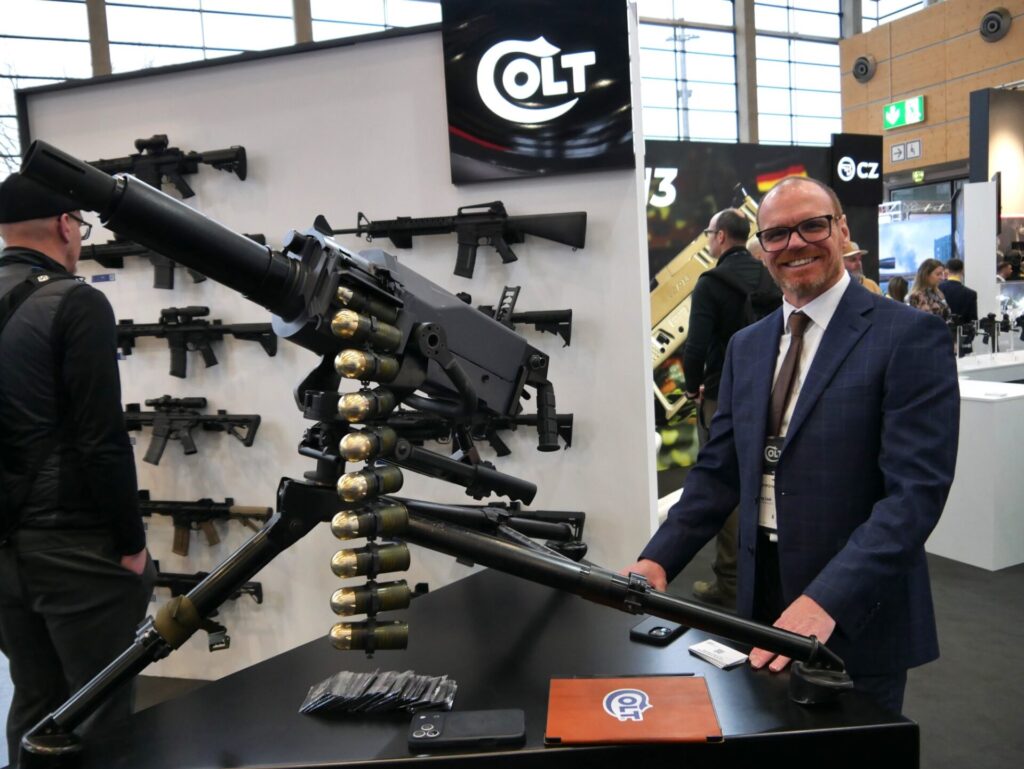 Die Firma Colt zeigt in Nürnberg ihr 40-mm-Granatwerfersystem Mk 47. (Foto: Fritsch)