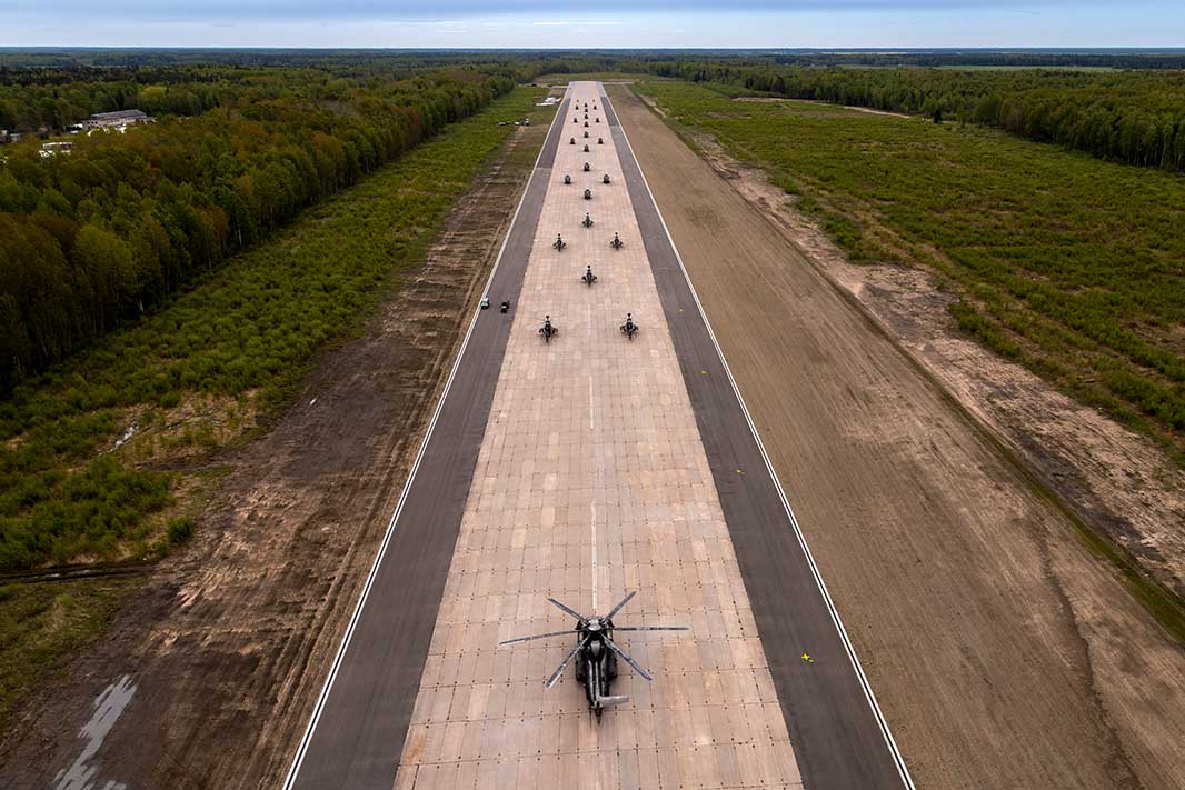 Die Aviation Brigade im Jahr 2025 auf einem Flugplatz in Litauen. ( Foto ©Bw/Drechsler)
