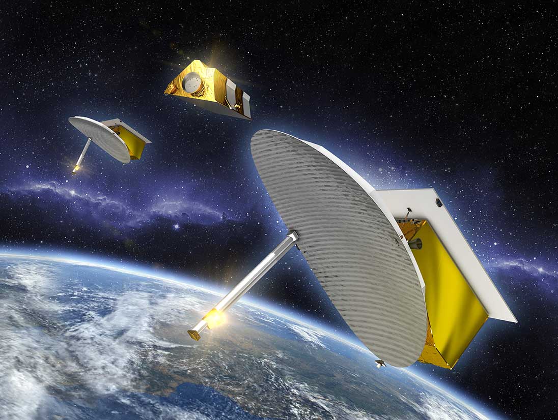 SARah: Die Radartechnologie zur abbildenden Aufklärung hat gegenüber optischen Satelliten den Vorteil, dass sie tageszeit- und wetterunabhängig aufklären kann. (Foto © Airbus)