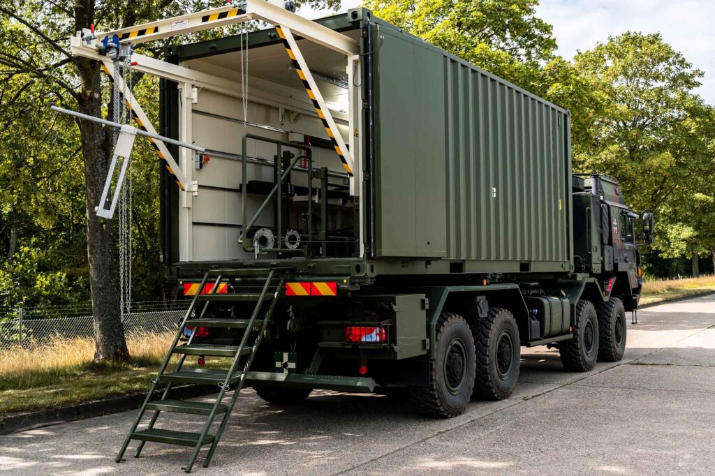 Die Gerätetrupps im 20-Fuß-Container wurden bereits 2019 regeneriert. (Foto: Bundeswehr Maximilian Maiwald)