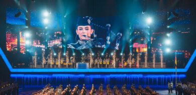 Rund 600 Mitwirkende sorgten für ein abwechslungsreiches Programm beim Musikfest der Bundeswehr in Düsseldorf.