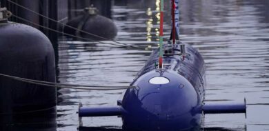 Die Marine testet beim Operational Experimentation (OPEX) das Large Unmanned Underwater Vehicle (Large UUV) Blue Whale in der Eckenförder Bucht, am 12.11.2024.