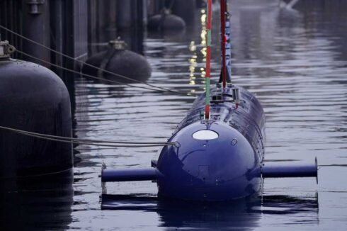 Die Marine testet beim Operational Experimentation (OPEX) das Large Unmanned Underwater Vehicle (Large UUV) Blue Whale in der Eckenförder Bucht, am 12.11.2024.