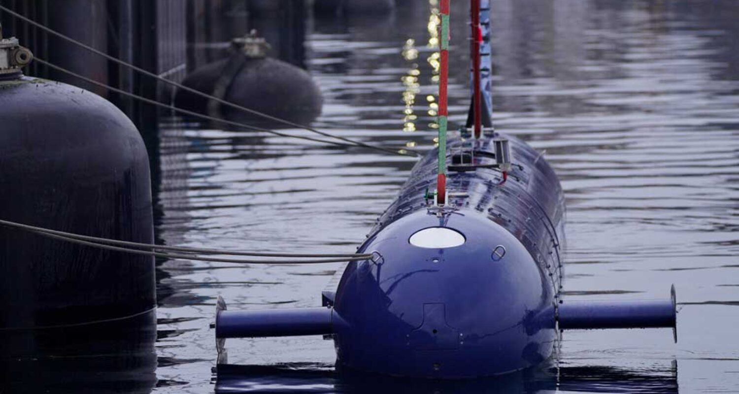 Die Marine testet beim Operational Experimentation (OPEX) das Large Unmanned Underwater Vehicle (Large UUV) Blue Whale in der Eckenförder Bucht, am 12.11.2024.