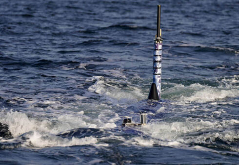 Da bläst er: BlueWhale während der Erprobung in der Ostsee. (Foto © Bw/Marcel Kröncke)