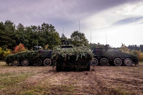 Gefechtsstände 2.0: Der GTK Boxer dient als Führungs- und Gruppenfahrzeug. (Foto © L. Vahlsing, PzBrig 21)