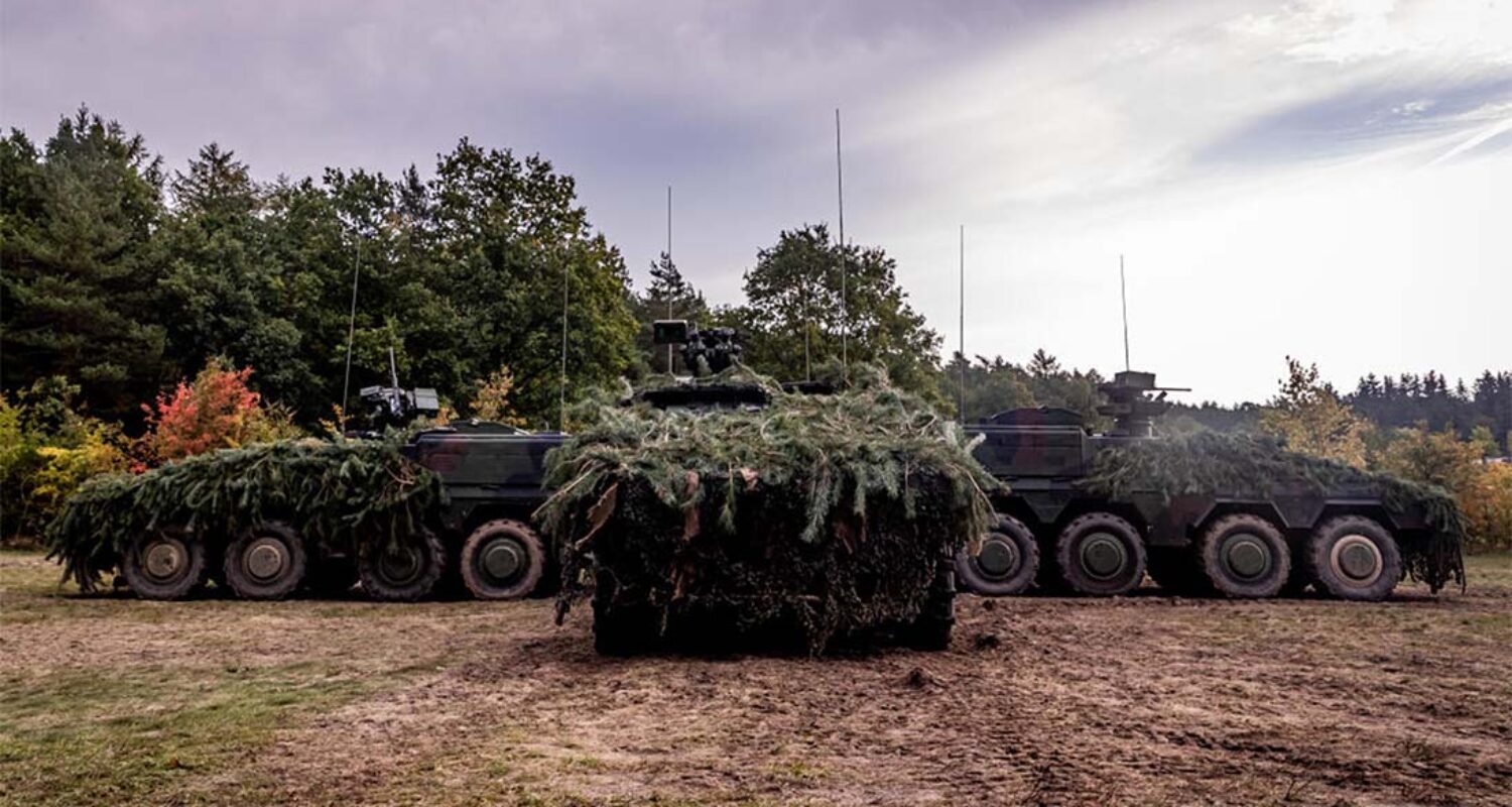 Gefechtsstände 2.0: Der GTK Boxer dient als Führungs- und Gruppenfahrzeug. (Foto © L. Vahlsing, PzBrig 21)