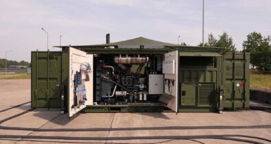 Das neue Stromerzeugeraggregat 200 kW der Bundeswehr. [Foto: © Bw]