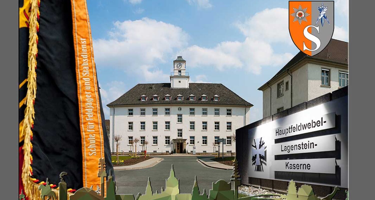 Collage mit Gebäude des Schulstab. (Foto © SFJg/StDstBw/Axel Döpke)