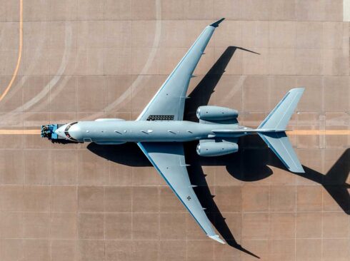 Integriert wird PEGASUS in Flugzeuge des Typs Bombardier Global 6000. (Foto © Bombardier Defense)