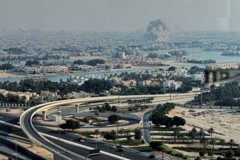 Rauch steigt nach dem israelischen Angriff auf die Hamas-Führung in der katarischen Hauptstadt Doha auf.