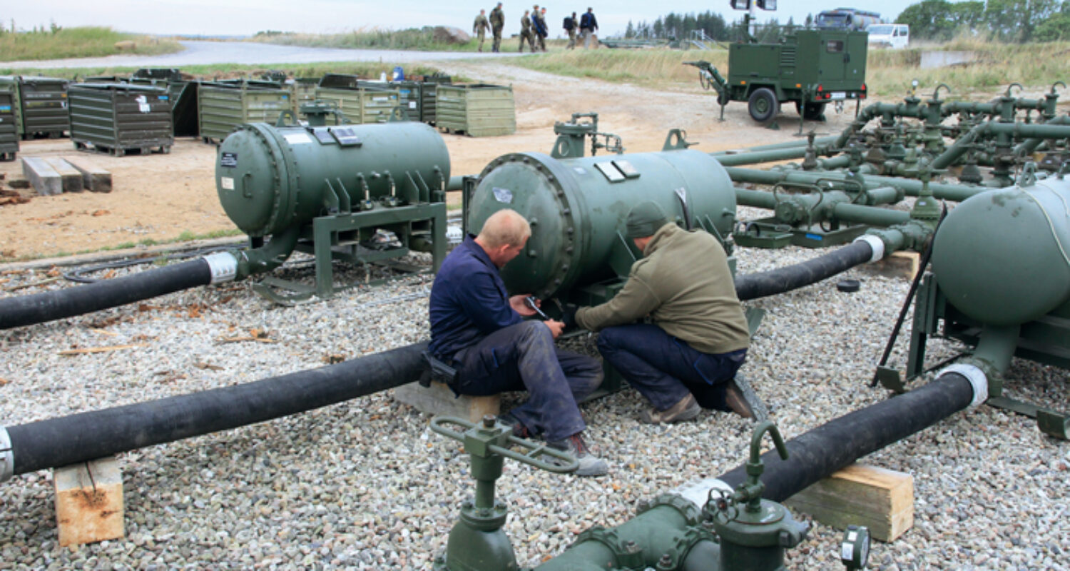 Abb 3 Aufbau Pipelinesystem bei der Uêbung Safety Fuel 2022