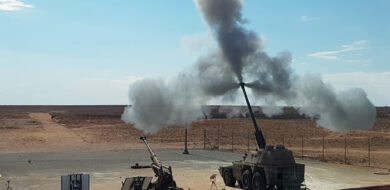 Artillery firing symbolic picture web