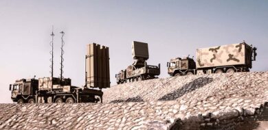 Luftverteidigung im Nah- und Nächstbereich: Einige Komponenten der Feuereinheit IRIS-T SLM. (Foto © Diehl Defence)