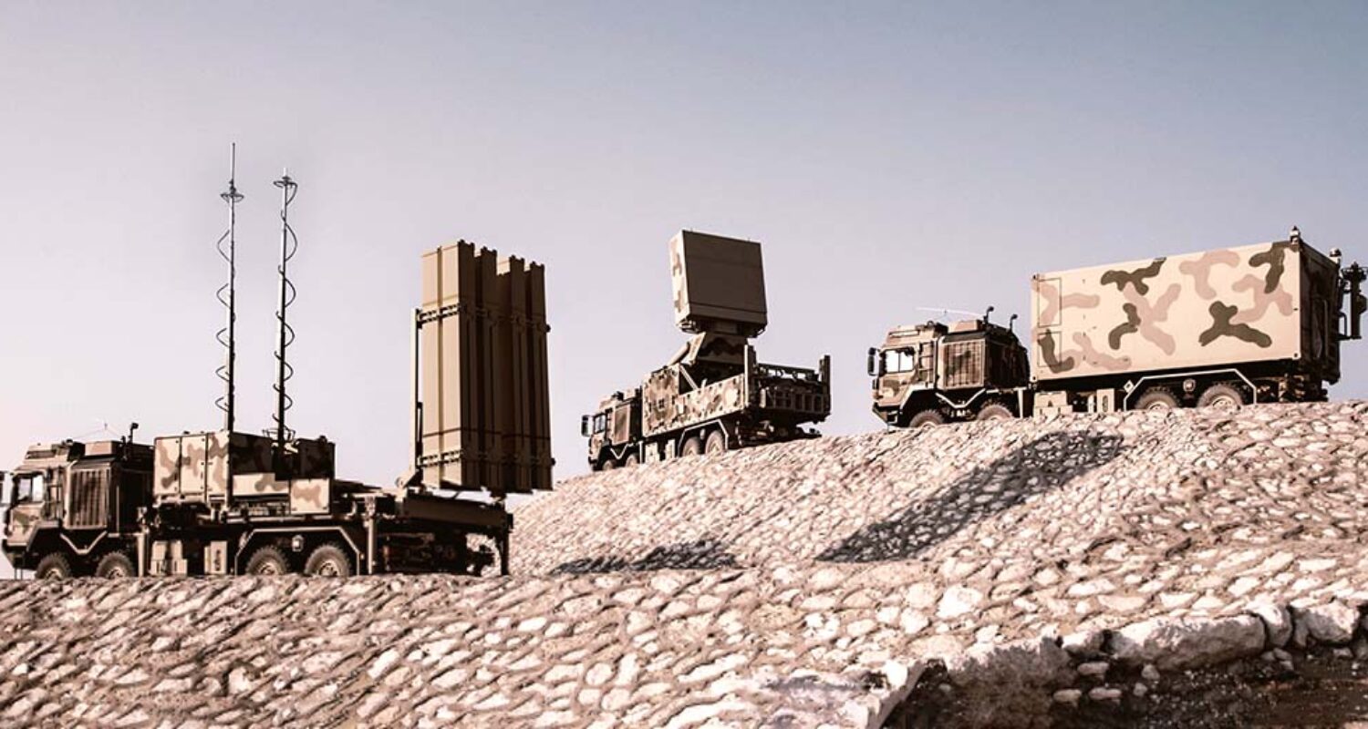 Luftverteidigung im Nah- und Nächstbereich: Einige Komponenten der Feuereinheit IRIS-T SLM. (Foto © Diehl Defence)