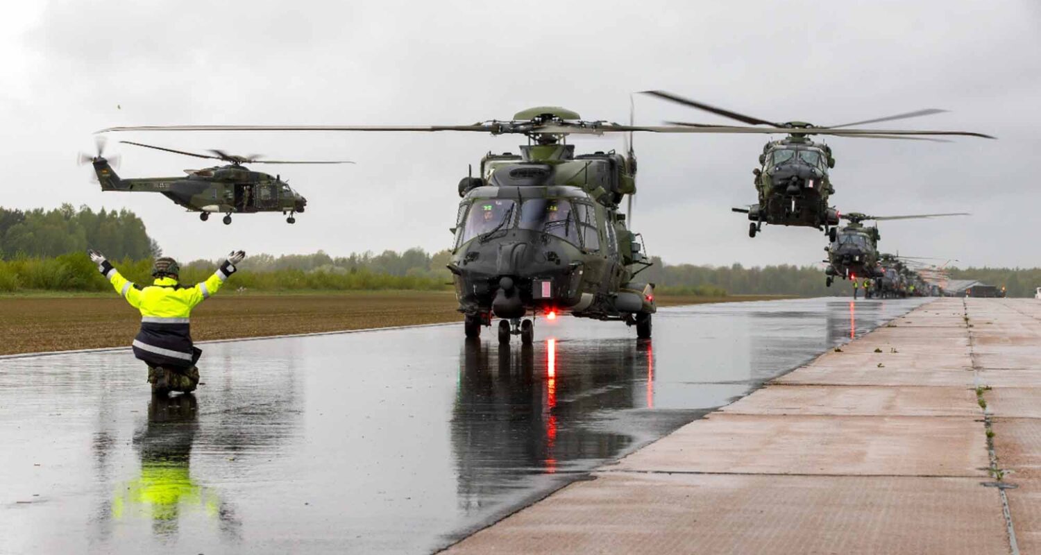 Die Aviation Brigade der Bundeswehr bei der Übung „Griffin Lightning 2025“ in Litauen. (Foto © Bw/Bill Drechsler)