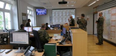 Lagedarstellung heute am Beispiel der Feldjägereinsatzzentrale der Bundeswehr.  (Foto © Bw)
