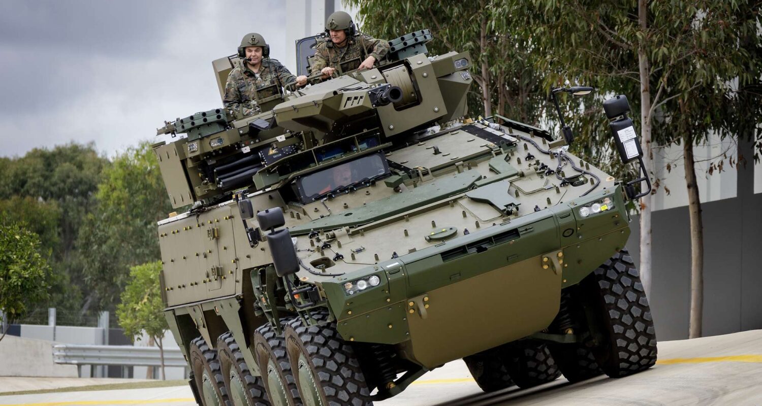 Das Referenzmodell „Schwerer Waffenträger Infanterie“ der Firma Rheinmetall in der Erprobung. (Foto: Bundeswehr/Marco Dorow)