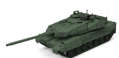 Der Leopard 2 A8
mit dem aktiven
Schutzsystem TROPHY. (Bilder/Grafiken: KNDS)