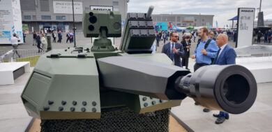 MBDAs Konzept des Skyranger-Turms mit neun Small Anti Drone Missiles. (Foto: Boes)