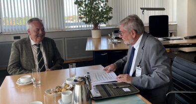 Ralf Ketzel, CEO KNDS Deutschland, stellte sich den Fragen von Chefredakteur Michael Horst. (Foto © Horst)