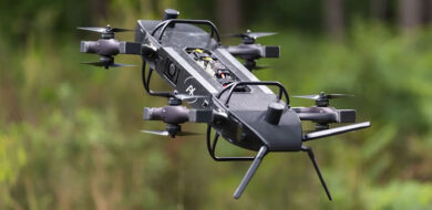 Diese Abfangdrohne soll künftig innerhalb des System TARGAS von KNDS autonom auf Drohnenjagd gehen. (Foto: KNDS)