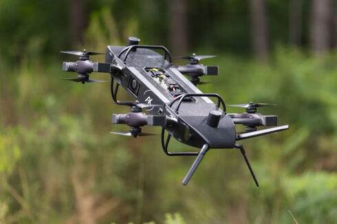 Diese Abfangdrohne soll künftig innerhalb des System TARGAS von KNDS autonom auf Drohnenjagd gehen. (Foto: KNDS)
