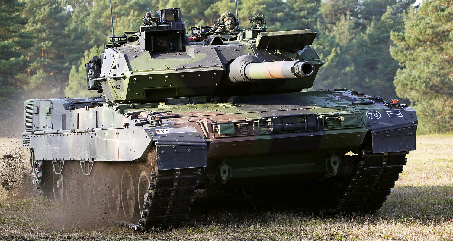 Der Leopard 2 A7V repräsentiert den derzeit modernsten Kampfpanzer
des Deutschen Heeres. (Foto: Bundeswehr)