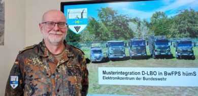 Oberstlt Wittenborn leitet seit September 2024 das Elektronikzentrum der Bundeswehr. (Foto©Gelpke)