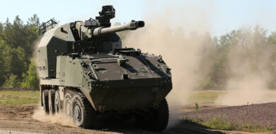 2024; Altengrabow; Artillerie; Bildrechte KNDS; Deutschland; Foto; Piranha AGM; Rad; Truppenübungsplatz; Vorführung