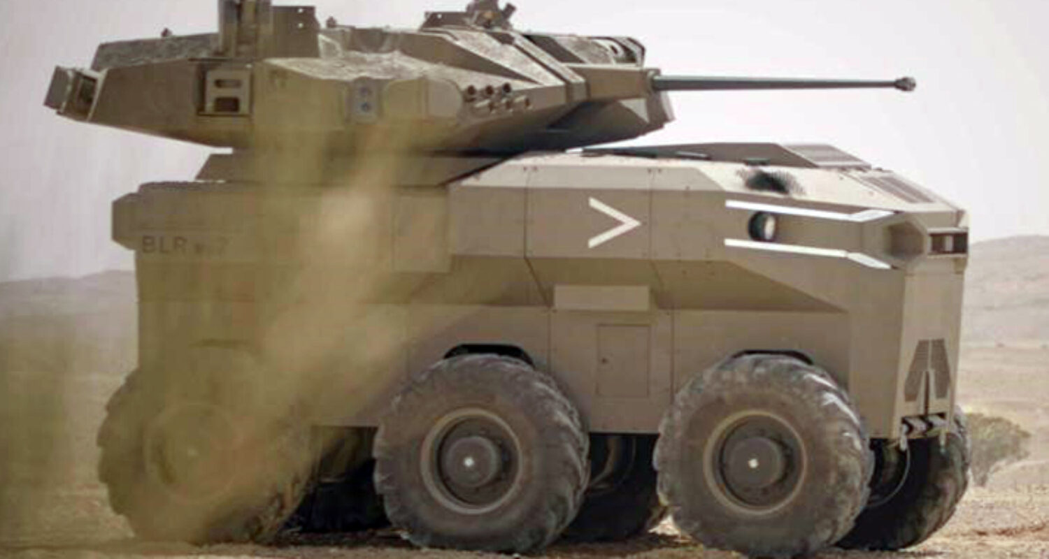 ROBUST Israeli MOD Elbit Medium Robotic Combat Vehicle Credit IMOD