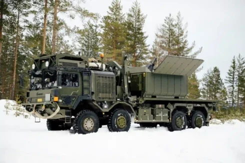 Rheinmetall Nordic präsentierte das Ragnarok Mortar Mission Module auf HX-Lkw im scharfen Schuss. (Foto: Rheinmetall)