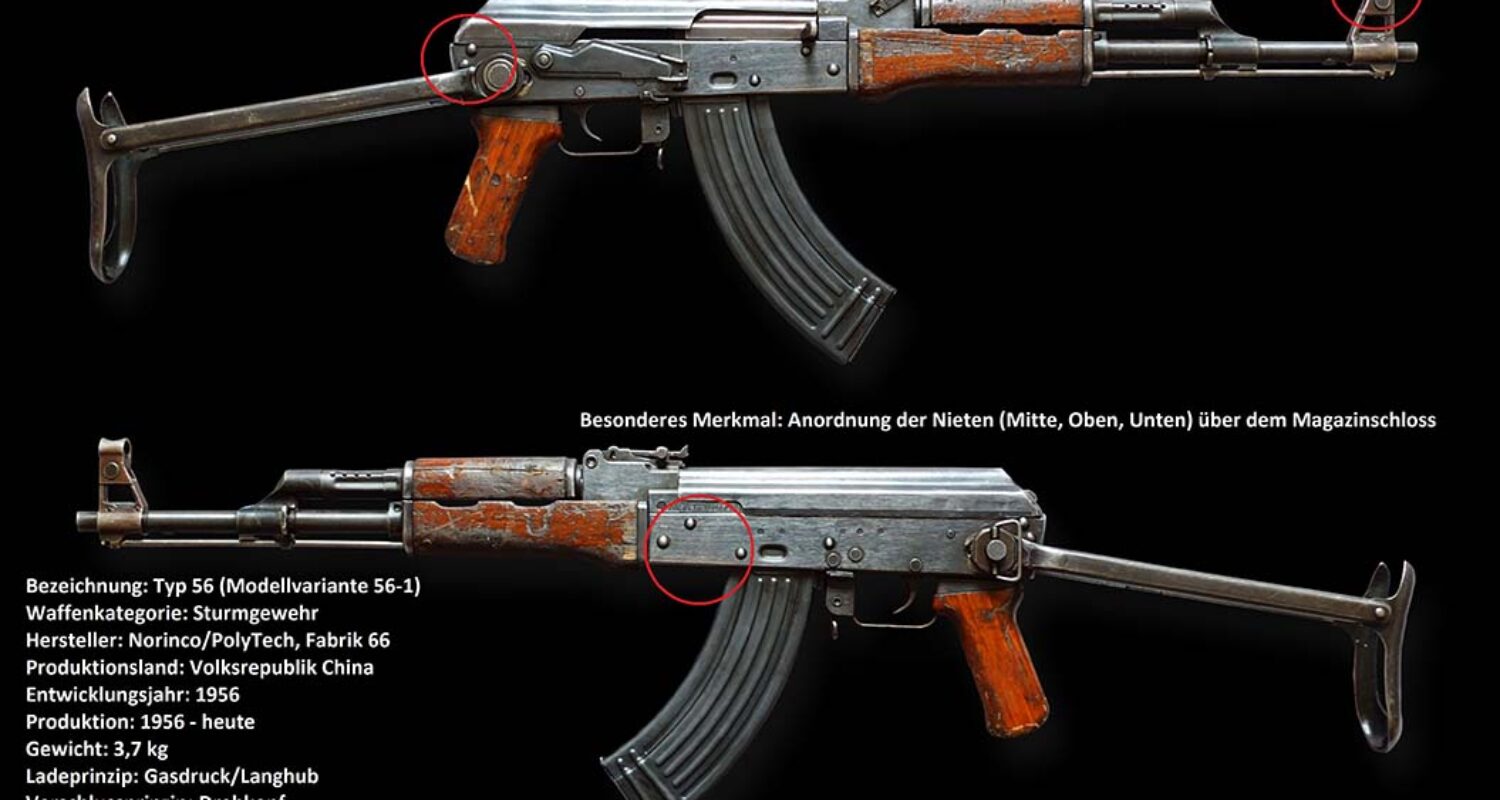 Merkmale der Kalaschnikow-Variante Typ 56-1. (Foto © ZVBw)