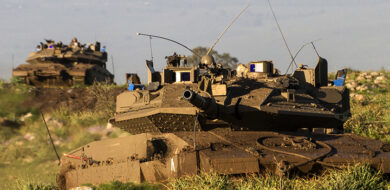 Trophy APS on Merkava IV w