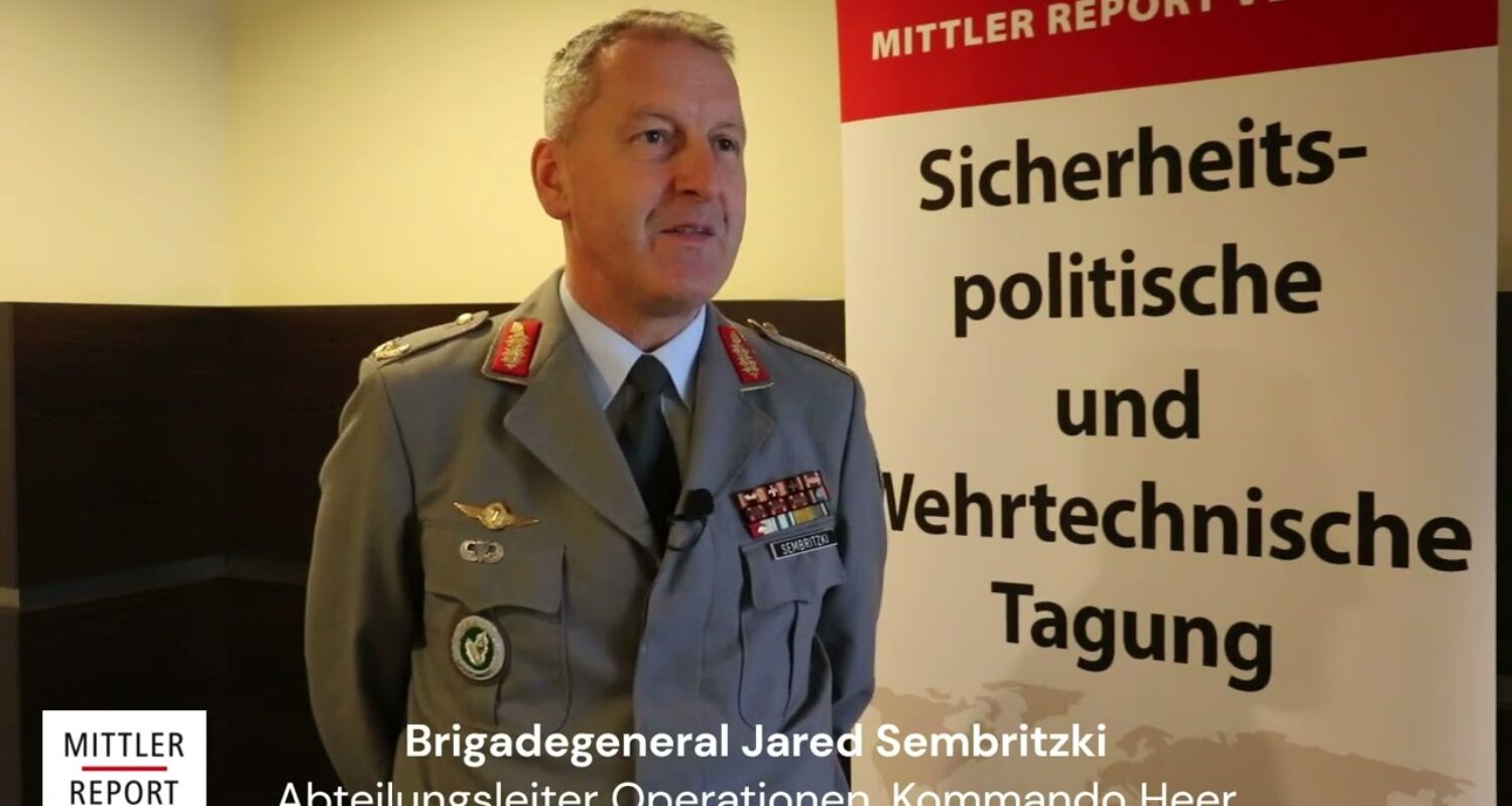 Brigadegeneral Jared Sembritzki, Abteilungsleiter Operationen, Kommando Heer, auf der 36. SIPO