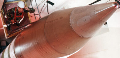 Interkontinentalraketen wie diese Minuteman III sind Teil der amerikanischen Triade zur erweiterten
nuklearen Abschreckung. ( Foto © DOD/Alan R. Wycheck)