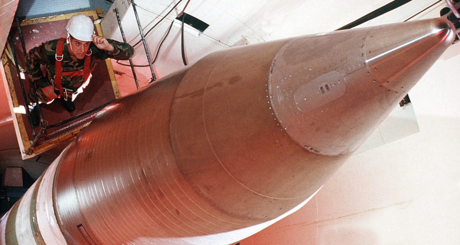 Interkontinentalraketen wie diese Minuteman III sind Teil der amerikanischen Triade zur erweiterten
nuklearen Abschreckung. ( Foto © DOD/Alan R. Wycheck)